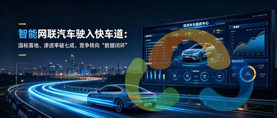 智能网联汽车驶入快车道：国标落地、渗透率破七成、竞争转向