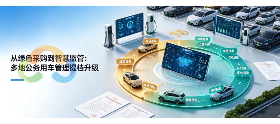 从绿色采购到智慧监管：多地公务用车管理提档升级